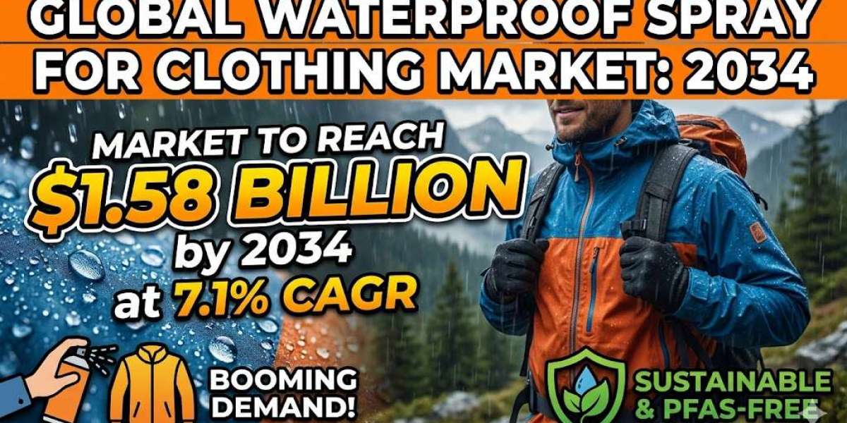 Global Waterproof Spray For Clothing Market Size to Reach USD 1.58 Billion by 2034 | Rising Demand for Sustainable Fabri