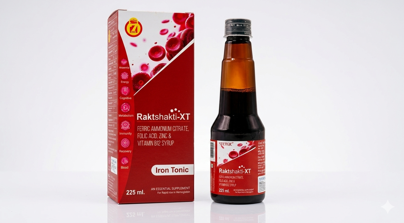 Raktshakti Iron Tonic Syrup — Rapid Relief from Anaemia & Weakness  – Stergic