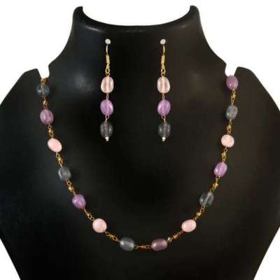 BM-110 - Jadau Kundan Beads Necklace with Emerald Profile Picture