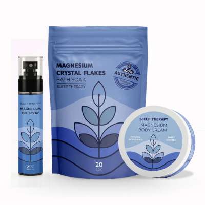 Magnesium Sleep Therapy Flakes, Oil & Body Cream Trio Profile Picture