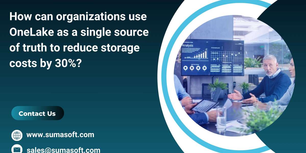 How can organizations use OneLake as a single source of truth to reduce storage costs by 30%?