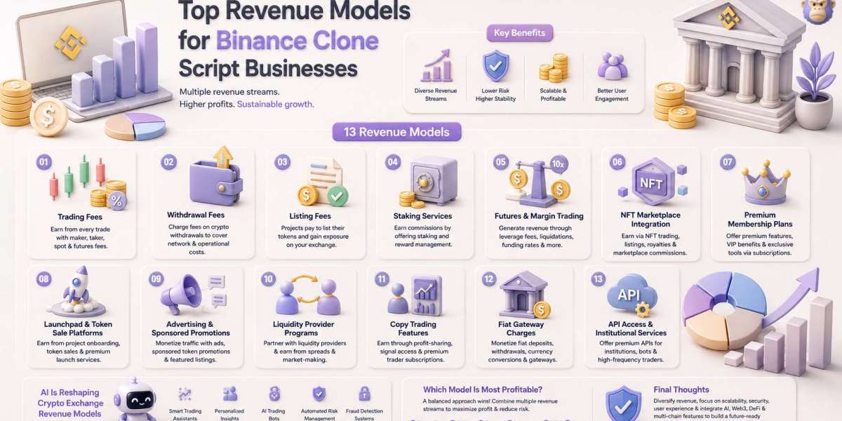 Top Revenue Models for Binance Clone Script Businesses