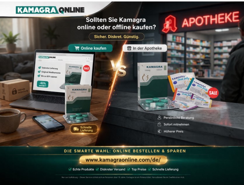 Sollten Sie Kamagra online oder offline kaufen? - Blogers Freak