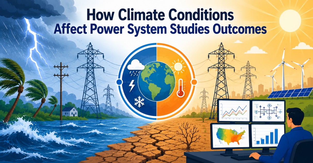 How Climate Conditions Affect Power System Studies Outcomes
