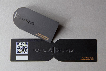 Custom Shaped Metal Business Cards | Pure Metal Cards