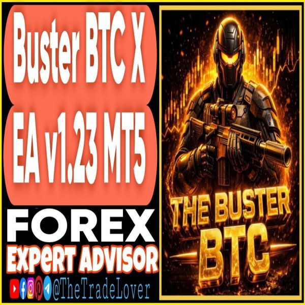 Buster BTC Single Entry EA v1.23 MT5 (Works on Build 5836) | Forex Robot | MT5 Expert Advisor - The Trade Lovers