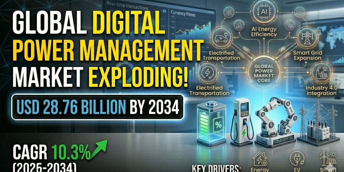 Digital Power Management Market to Reach USD 28.76 Billion by 2034, Driven by AI-Powered Energy Efficiency and Smart Gri