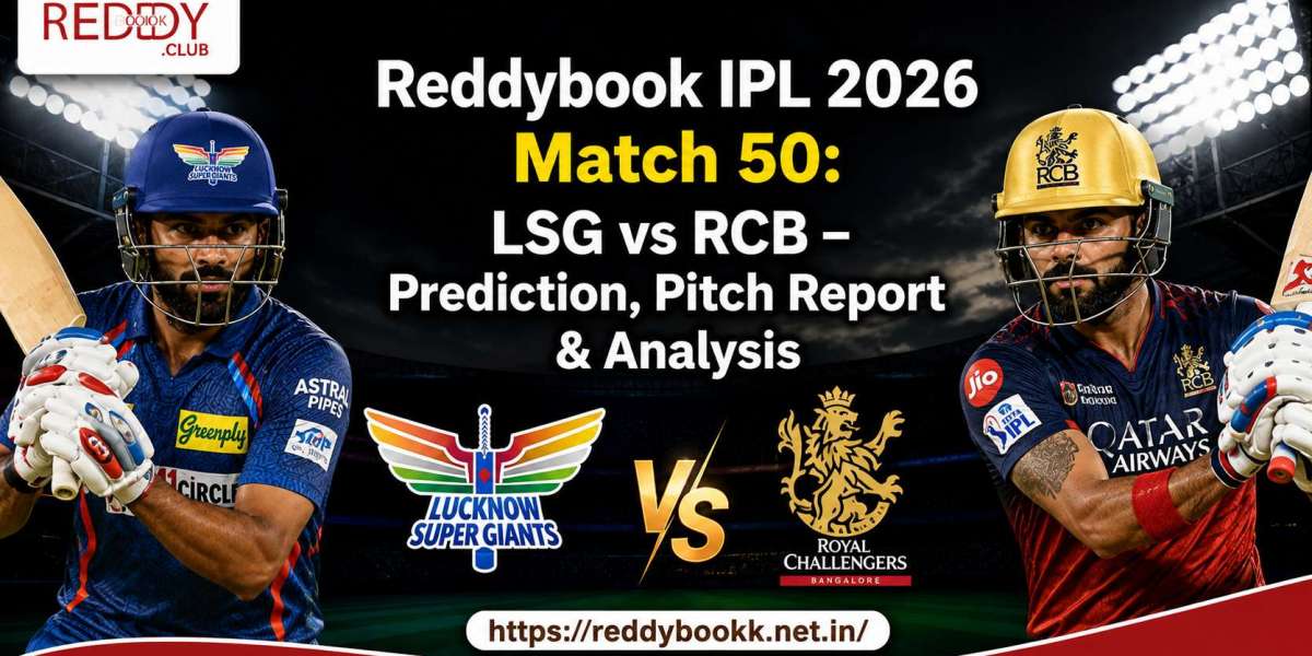 IPL 2026 Match 50: LSG vs RCB Prediction, Pitch Report & Analysis | Reddybook