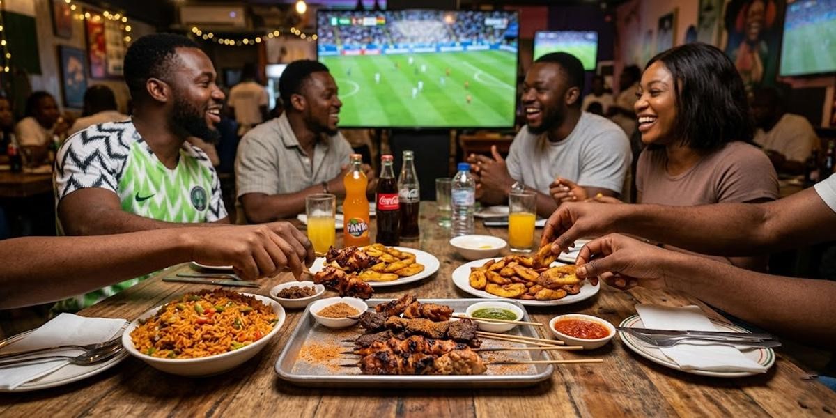 African Restaurant with Soccer in Philadelphia Guide