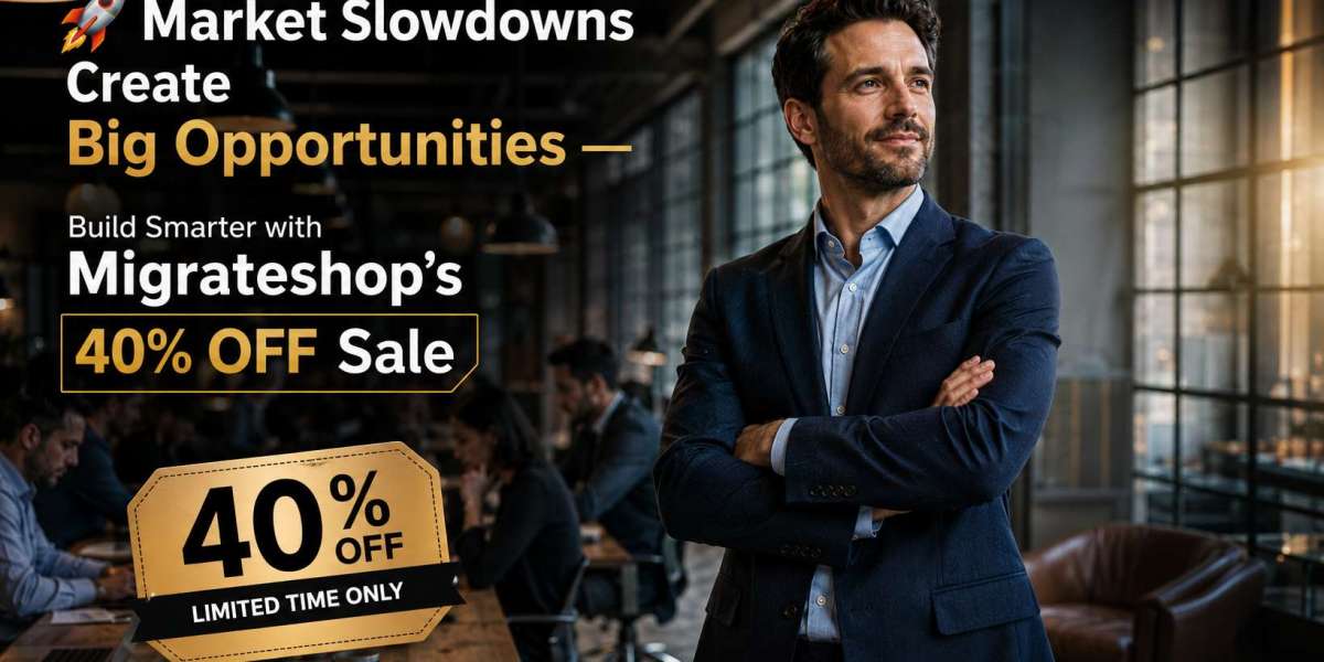 ? Market Slowdowns Create Big Opportunities — Build Smarter with Migrateshop’s 40% OFF Sale