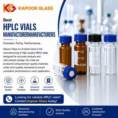 Best hplc vials manufacturermanufacturers for Quality Labs | Kapoor Glass Profile Picture