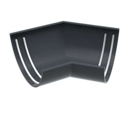 Aluminium Half Round Gutter – 135° External Corner Profile Picture