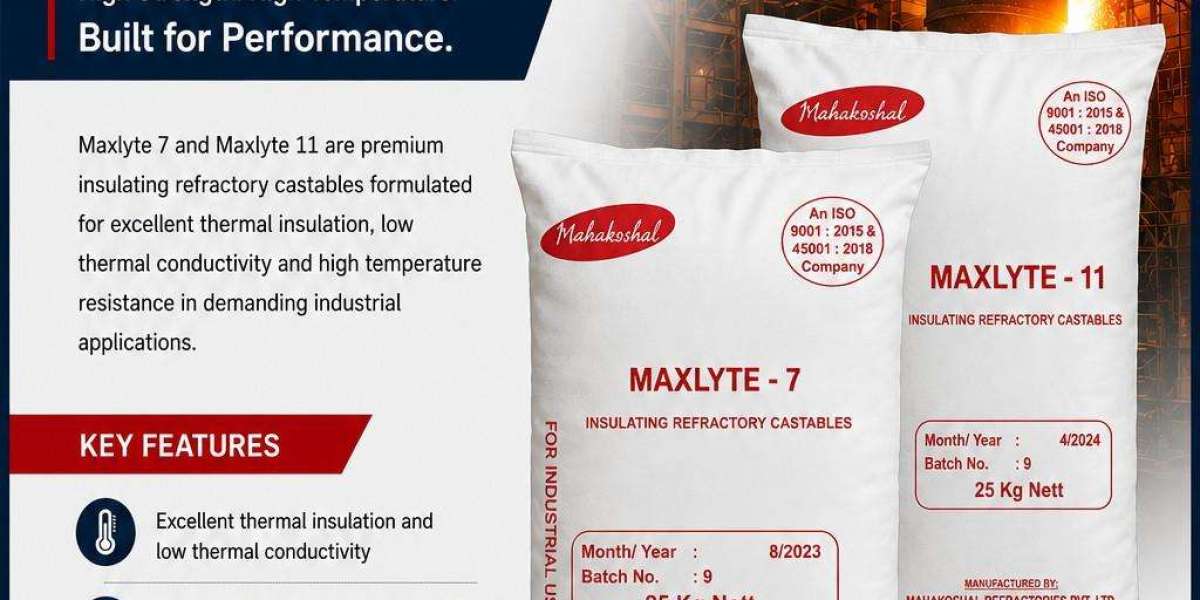 Premium Mahakoshal Maxlyte 7 & Maxlyte 11 Insulating Castables