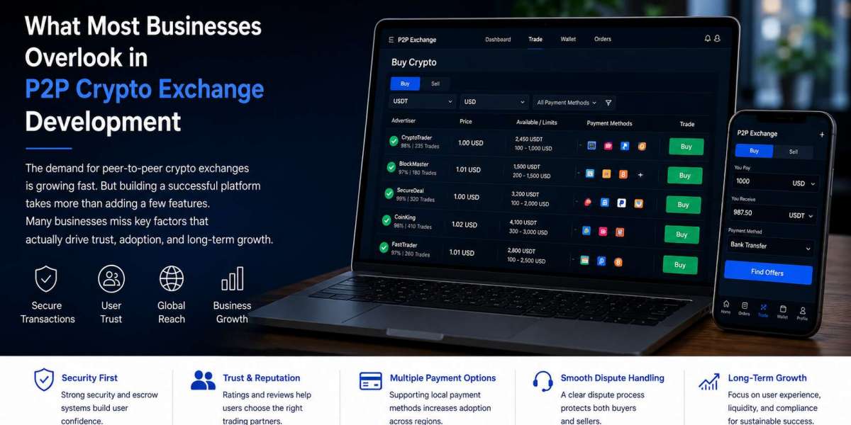 What Most Businesses Overlook in P2P Crypto Exchange Development