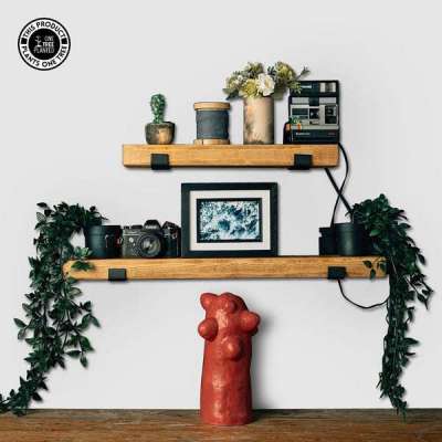 Rustic Industrial Shelf - Downward L Brackets Profile Picture
