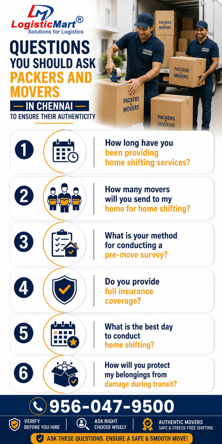 Questions You Should Ask Packers and Movers in Chennai to Ensure Their Authenticity - JustPaste.it
