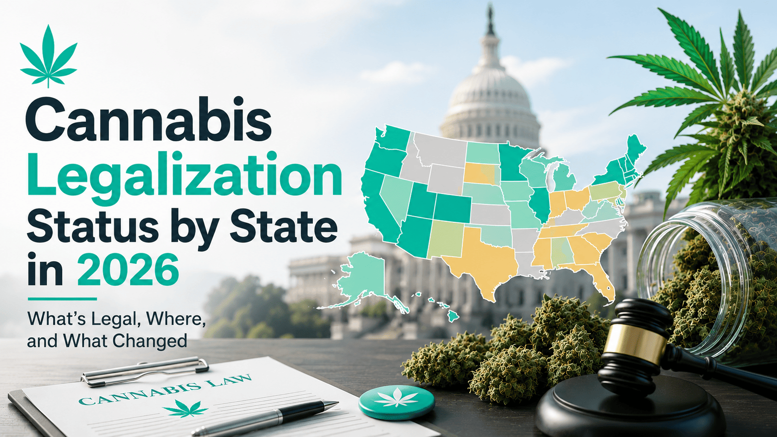 Cannabis Legal States: What's Legal & Where | TheWeedyThings