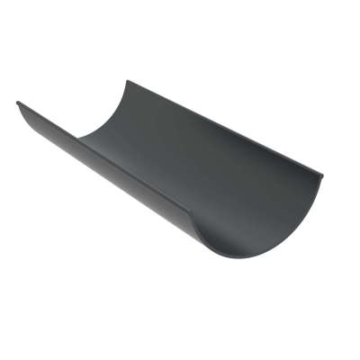 Aluminium Half Round Gutter – 3m Length Profile Picture