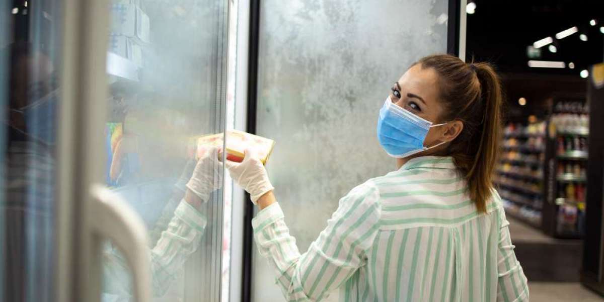 Refrigerator Glass Door for Auto Parts Storage