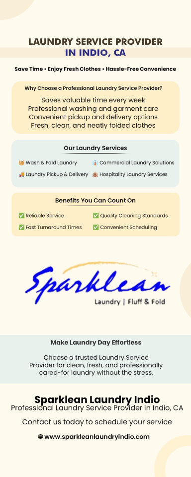 Sparklean Laundry Indio: Your Trusted Laundry Service Provider in Indio, CA – @sparkleanlaundryindio01 on Tumblr