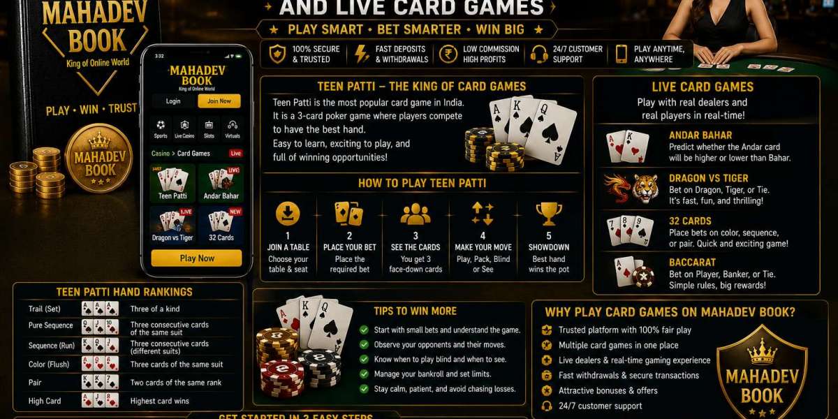 Mahadev Book Guide to Teen Patti and Live Card Games