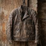 Distressed Leather Jacket