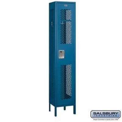 Salsbury 15" Wide Single Tier Vented Metal Locker - 1 Wide - 6 Feet High - 15 Inches Deep Profile Picture
