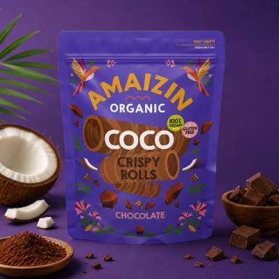 Amaizin Organic Coco Crispy Rolls Chocolate 140g Profile Picture