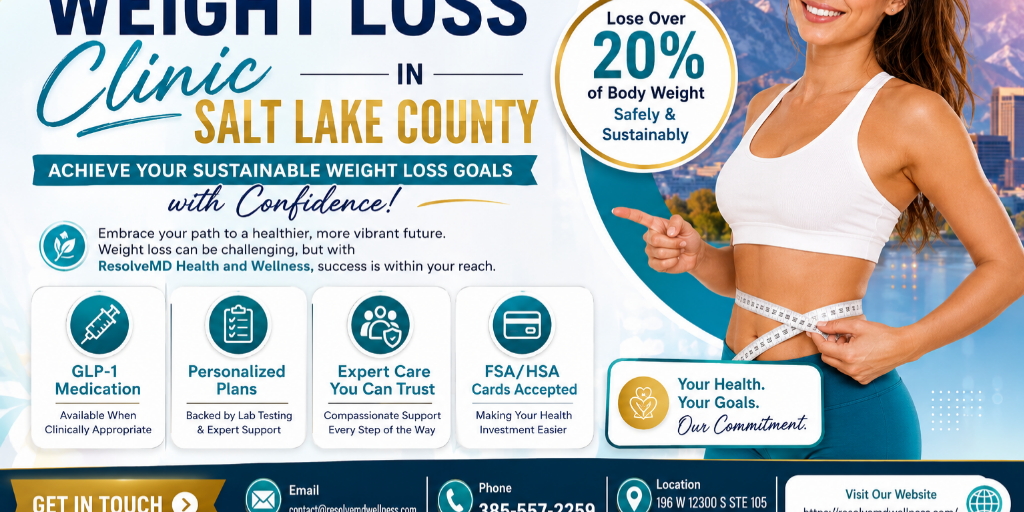 Weight Loss Clinic in Salt Lake County by ResolveMD Health & Wellness - Infogram